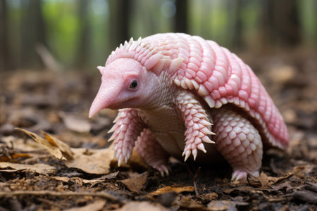 Pink Fairy Armadillo in the wildの素材