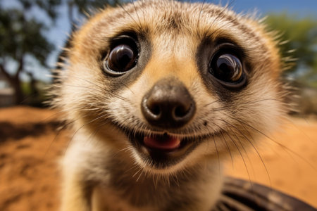 World wildlife day - An adorable and whimsical creature with expressive eyes and charming featuresの素材