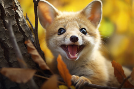World wildlife day - An adorable and whimsical creature with expressive eyes and charming featuresの素材