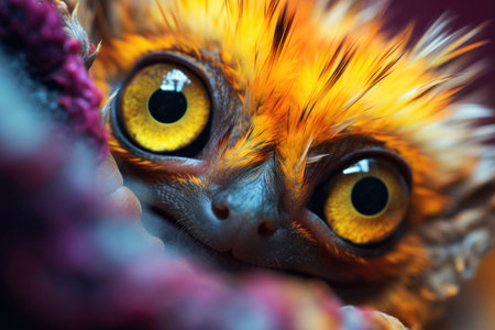 World wildlife day - An adorable and whimsical creature with expressive eyes and charming featuresの素材