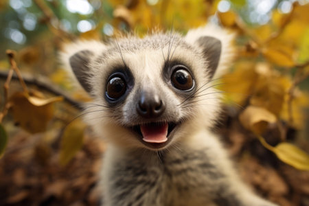 World wildlife day - An adorable and whimsical creature with expressive eyes and charming featuresの素材