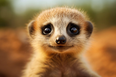 World wildlife day - An adorable and whimsical creature with expressive eyes and charming featuresの素材