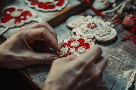 The craftsmanship involved in creating intricate Martisor symbolsの素材