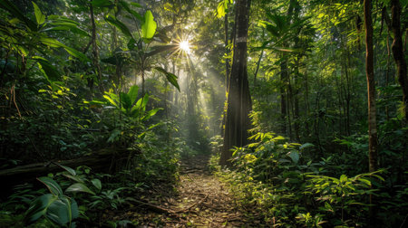 The enchanting beauty of the jungleの素材