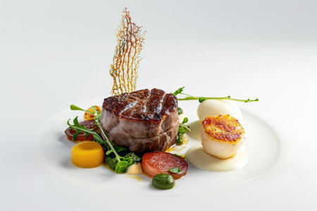 The Icelandic national dish in exquisite isolation against a pristine white backgroundの素材