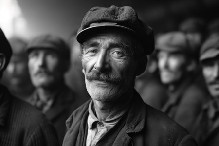 Industrial Revolution Delight - Radiant Faces of 19th Century Workersの素材