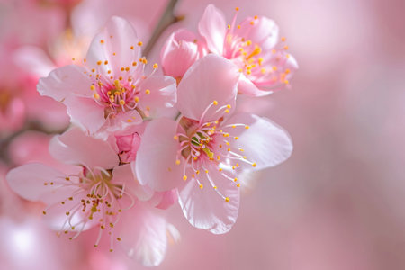 Petal Whispers, Close-Up of Tender Spring Blossomsの素材