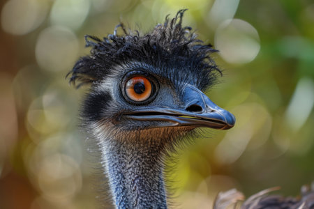 A delightful ensemble of Emu bird expressions captured up closeの素材