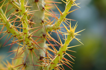 A close-up showcasing the intricate details of the Camel Thorn plantの素材