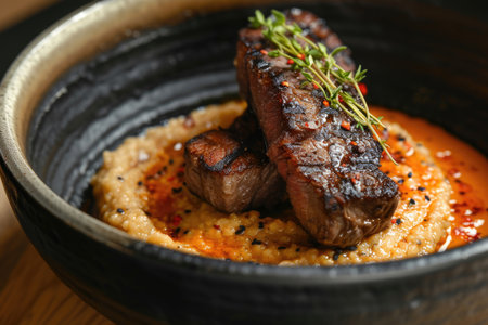 A Harissa, a traditional wheat porridge with tender meatの素材
