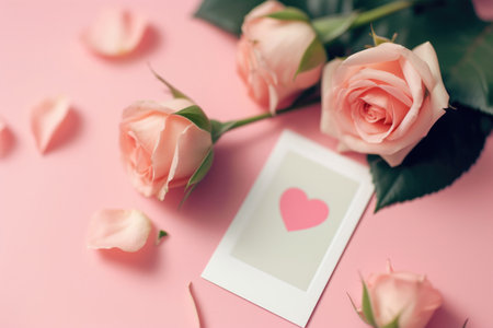 Design a modern Valentine's Day photo card with a minimalist aestheticの素材
