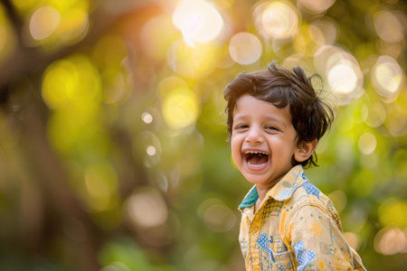 Radiant smiles and playful giggles captured in fleeting moments, spreading happinessの素材