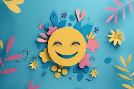 A conceptual greeting card with free space for design on Blue Mondayの素材