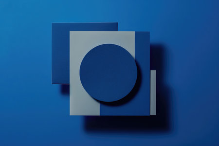A conceptual greeting card with free space for design on Blue Mondayの素材