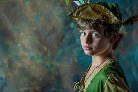 Peter Pan, the mischievous and adventurous boy who never grows upの素材
