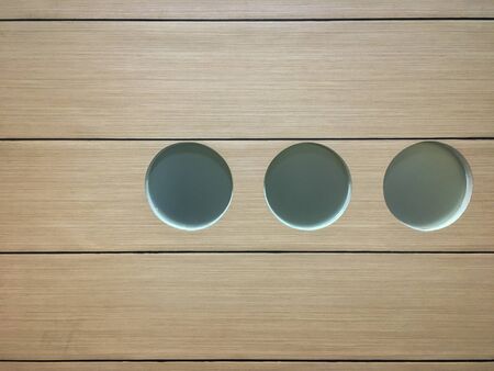 Glass Point on the wood Wall