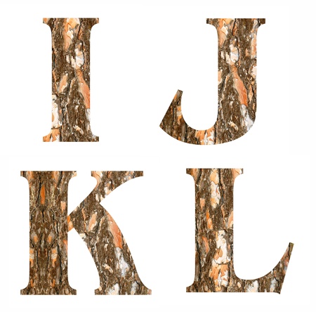 alphabet of wood の写真素材