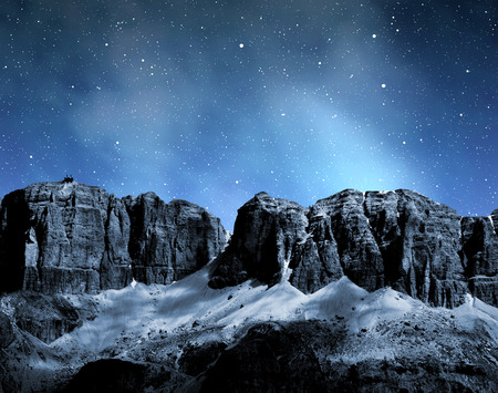 Dolomite peaks,Sella,Val di Fassa, Italy Alpsの写真素材