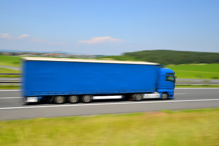 Truck on the highway.の写真素材