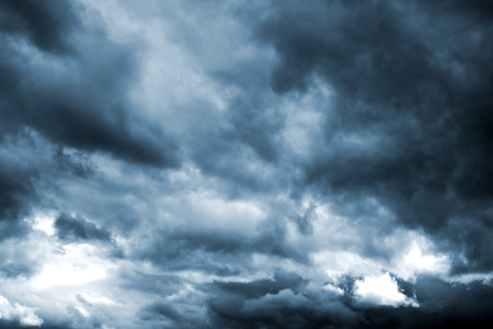 Dark storm clouds before rain. Natural background.の写真素材