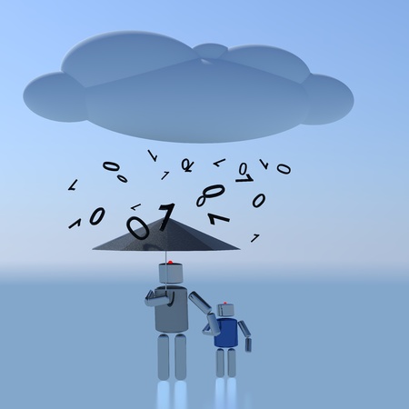 Concept for cloud technology の写真素材