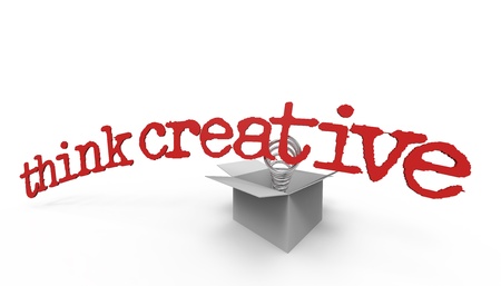 Concept of  think outside the box 