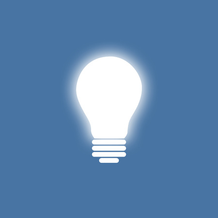 Basic bulb eco lamp simple Flat design.の写真素材