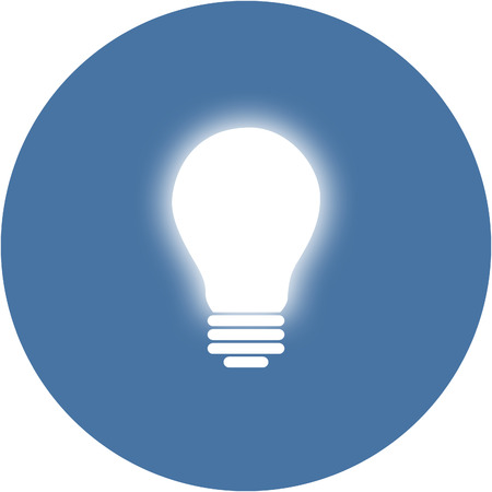 Basic bulb eco lamp simple Flat design.の写真素材