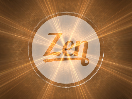 Concept of spirituality, harmony and philosophy of life. Background illustration with high detail.の写真素材