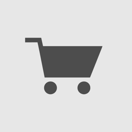 Shopping cart vector icon eps 10.のイラスト素材