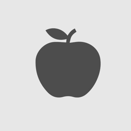 Apple vector icon eps 10. Simple isolated illustration.のイラスト素材