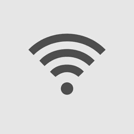 Wireless vector icon eps 10. Wi-fi symbol.のイラスト素材
