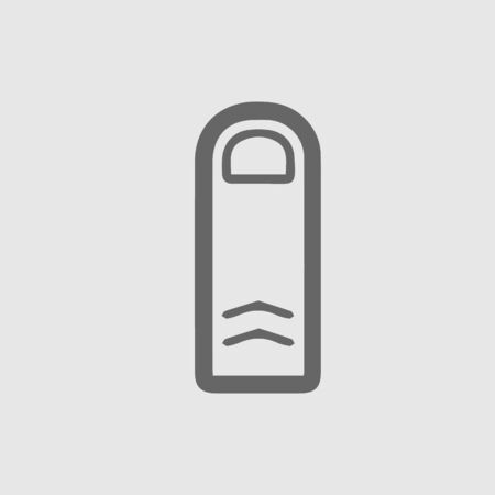 Finger vector icon. Simple isolated pictogram.のイラスト素材