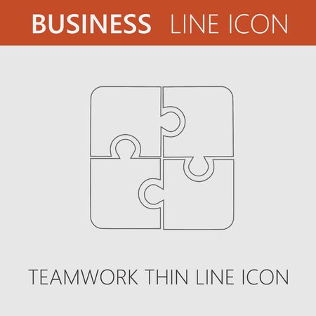 Puzzle vector icon eps 10. のイラスト素材