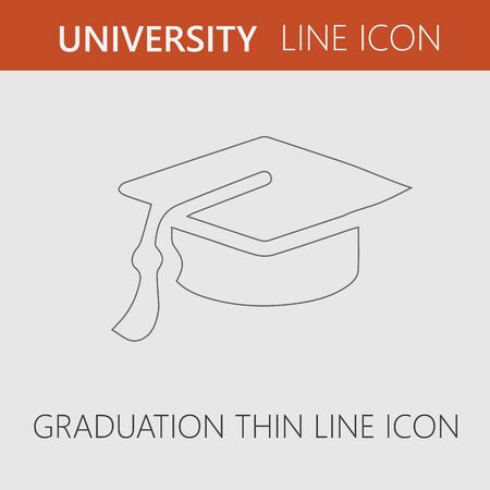 Graduation cap vector icon eps 10 on transparent background.のイラスト素材