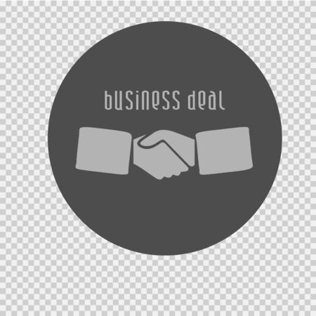 Handshake vector icon. Business deal logo symbol.のイラスト素材