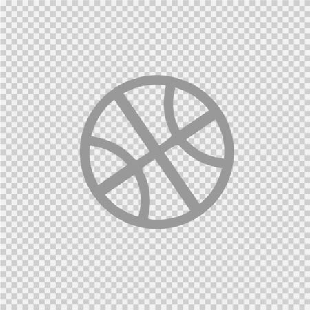Basketball ball simple isolated vector icon eps 10.のイラスト素材