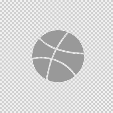Basket ball vector icon. Simple isolated pictogram.のイラスト素材