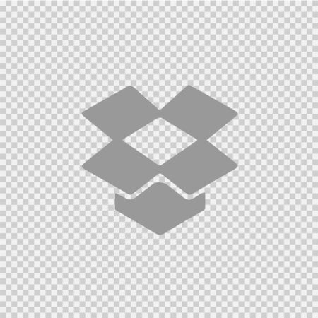 Box vector icon eps 10. Simple isolated pictogram.のイラスト素材