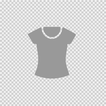 Woman shirt vector icon. Simple isolated symbol logo.のイラスト素材