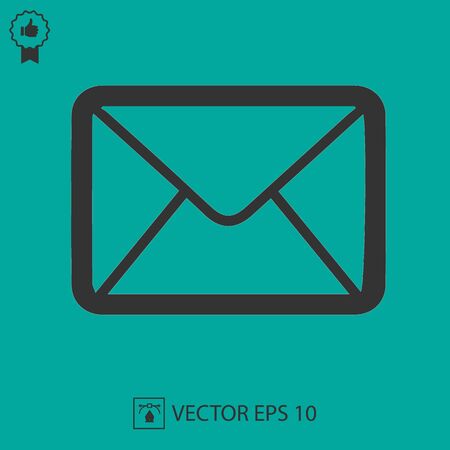 Envelope vector icon. Mail symbol. Simple isolated illustration.のイラスト素材