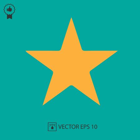 Star vector icon. Simple isolated illustration.のイラスト素材