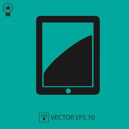 Smartphone vector icon. Tablet simple isolated illustration.のイラスト素材