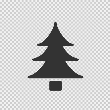 Christmas tree vector iconのイラスト素材