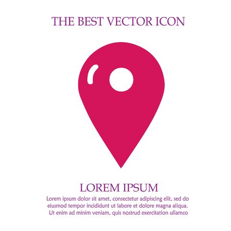 Map pointer vector icon eps 10. Mark symbol. Marker sign.のイラスト素材