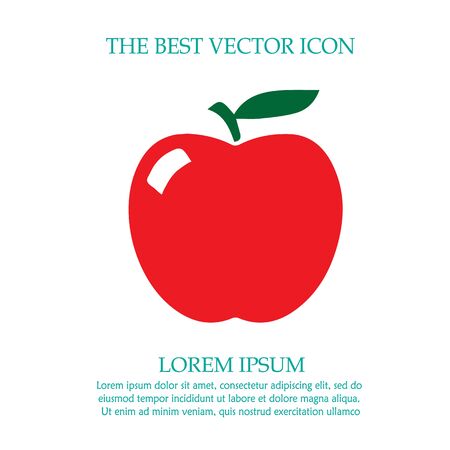 Apple vector icon eps 10. Simple isolated illustration.のイラスト素材