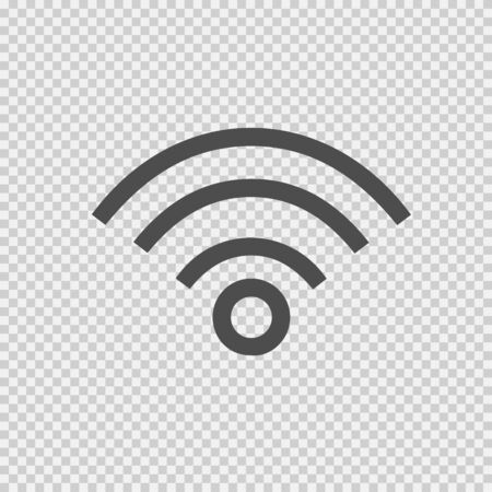 Wireless internet vector icon. Wifi symbol.のイラスト素材