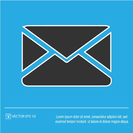 Envelope vector icon. Mail symbol. Simple isolated illustration.のイラスト素材