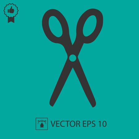 Scissors simple vector icon. Simple isolated illustration.のイラスト素材