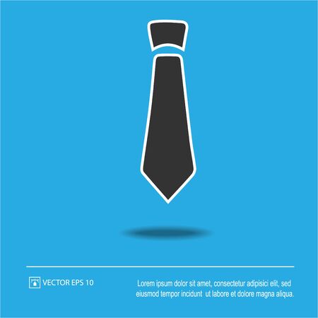 Tie vector icon eps 10. Necktie business symbol.のイラスト素材